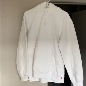L white mens supreme hoodie